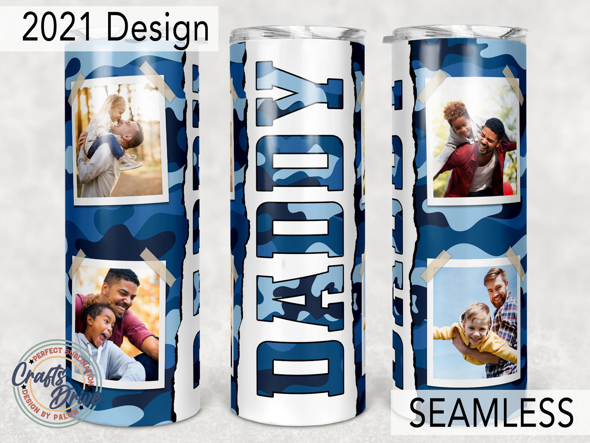 Daddy, Father'S Day Tumbler 20 Oz Skinny Graphic by MiPaLow · Creative ...