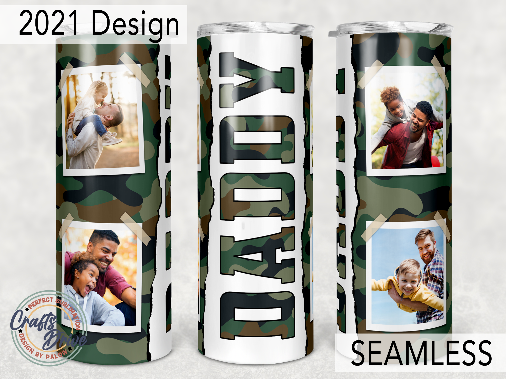 Daddy, Father'S Day Tumbler 20 Oz Skinny Graphic by MiPaLow · Creative ...