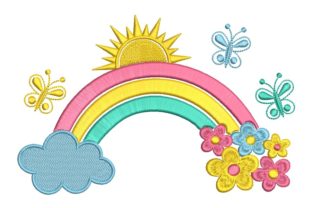Rainbow with Flowers