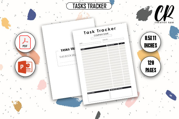 Tasks Tracker - KDP Interiors Graphic by Creative Ram · Creative Fabrica