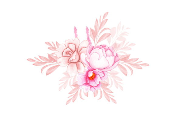 Watercolor Floral Bouquet Gráfico Ilustraciones Imprimibles Por Provate Rani Deb