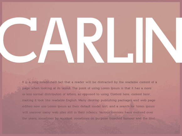 Carlin Font - Preview 1
