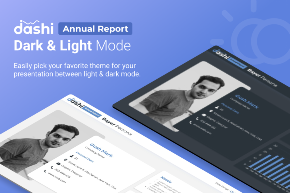 Preview of Dashi Annual Report Presentation business report presentation template