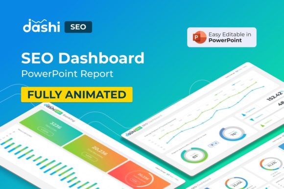 Preview of Dashi SEO Dashboard Presentation marketing presentation template