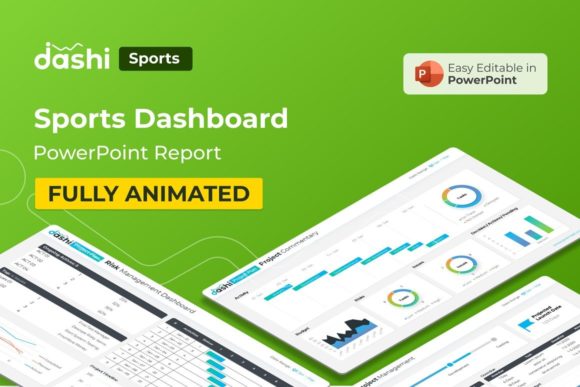 Preview of Dashi Sports Dashboard Report sports presentation template