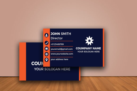 Floating Business Card Mockup Design Gráfico Tarjetas de visita Por Md Azim Uddin