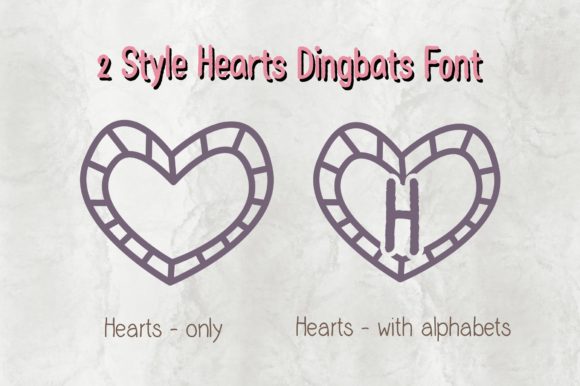 Hearts Font - Preview 1