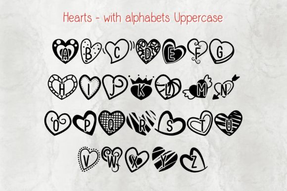 Hearts Font - Preview 3