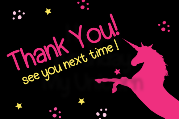 Hello Unicorn Font - Preview 5