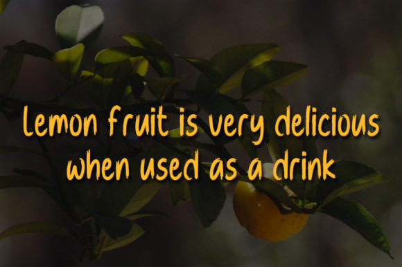 Melon Lemon Font PNG with transparent background - Preview 2