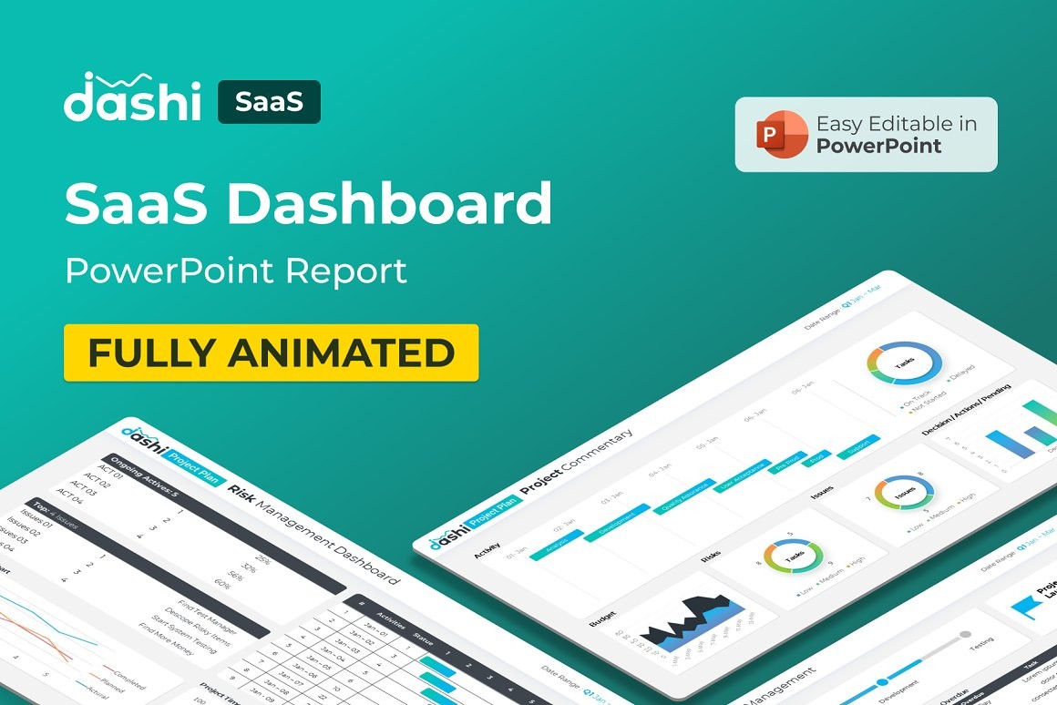 Plantilla de presentación de informes del panel SaaS