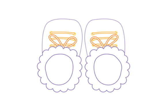 Baby Shoes Color Line Icon 8