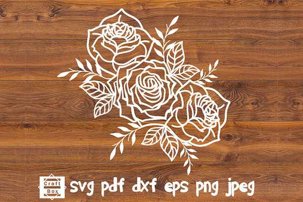 Bouquet Roses Graphic by Craft Box · Creative Fabrica