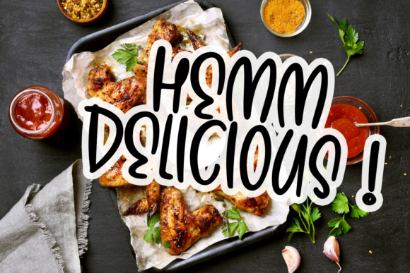 Chicken Yummy Font - Preview 1