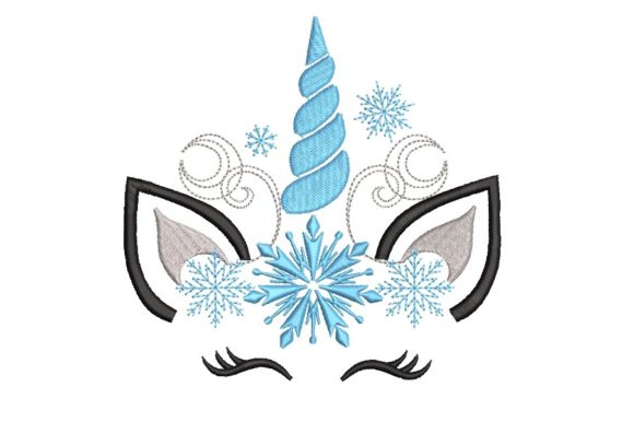 Christmas Winter Unicorn Christmas Embroidery Design By ArtEMByNatali