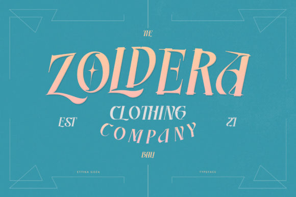 Ettika Goza Font PNG with transparent background - Preview 3