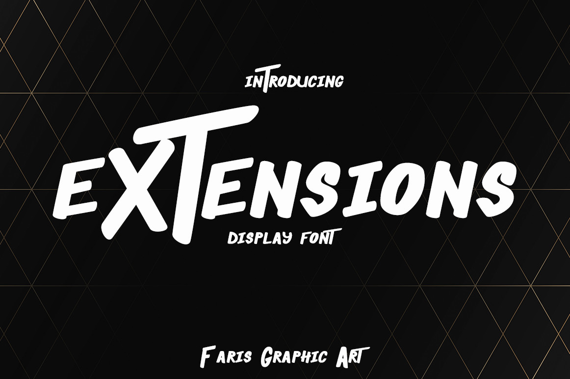 Extensions preview, bold display