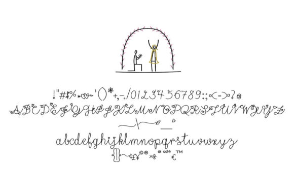 Loveletter Font PNG with transparent background - Preview 4