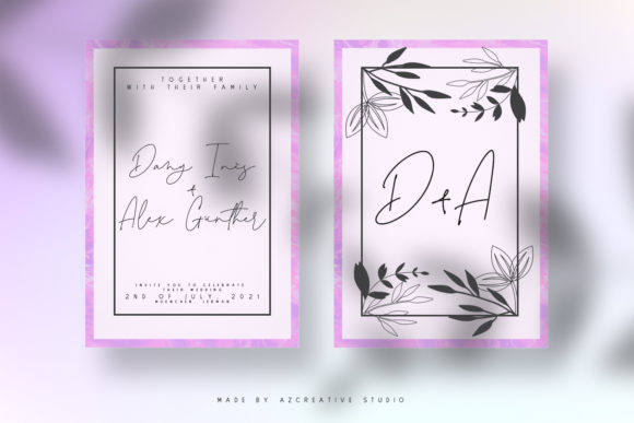 Lovely Amatis Font PNG with transparent background - Preview 5
