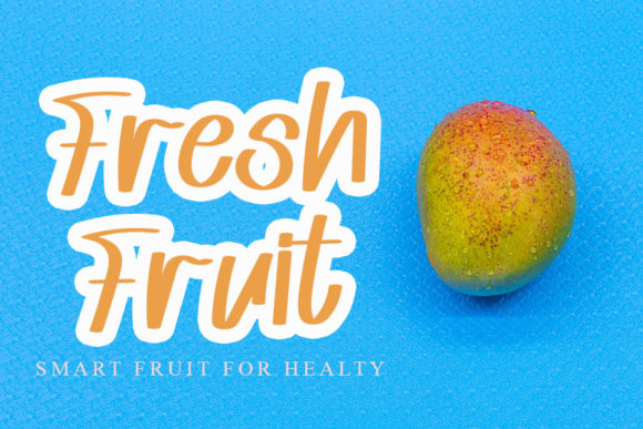 Mango Juice Font PNG with transparent background - Preview 3