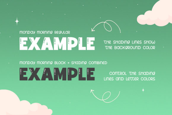 Monday Morning Font PNG with transparent background - Preview 4