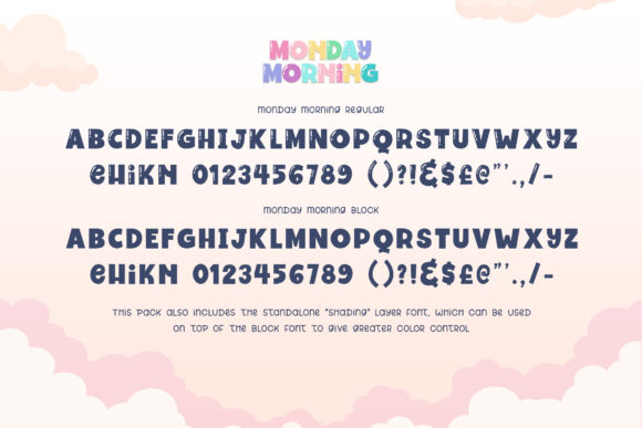 Monday Morning Font PNG with transparent background - Preview 5