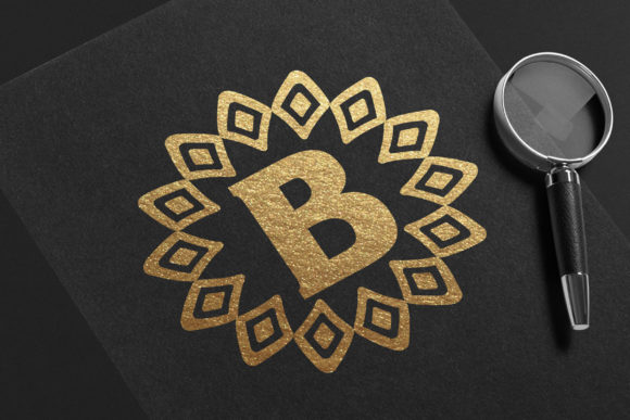 Monogram Boho Tribal Font PNG with transparent background - Preview 3