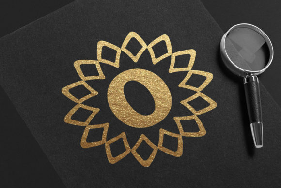 Monogram Boho Tribal Font PNG with transparent background - Preview 4