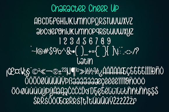 Present Cheer Up Font PNG with transparent background - Preview 4