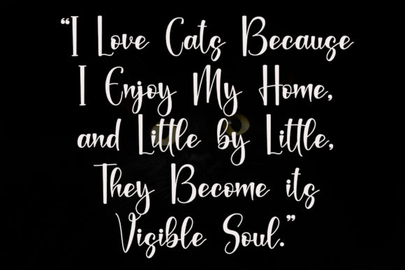 Black Catthie Font - Preview 1