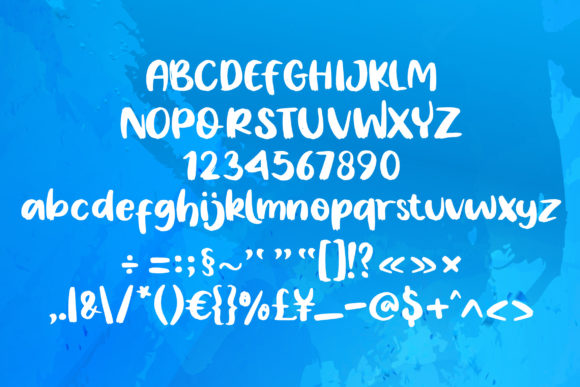 Homan Font PNG with transparent background - Preview 1