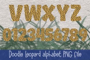 Leopard Doodle Letters Graphic by koravee.k · Creative Fabrica