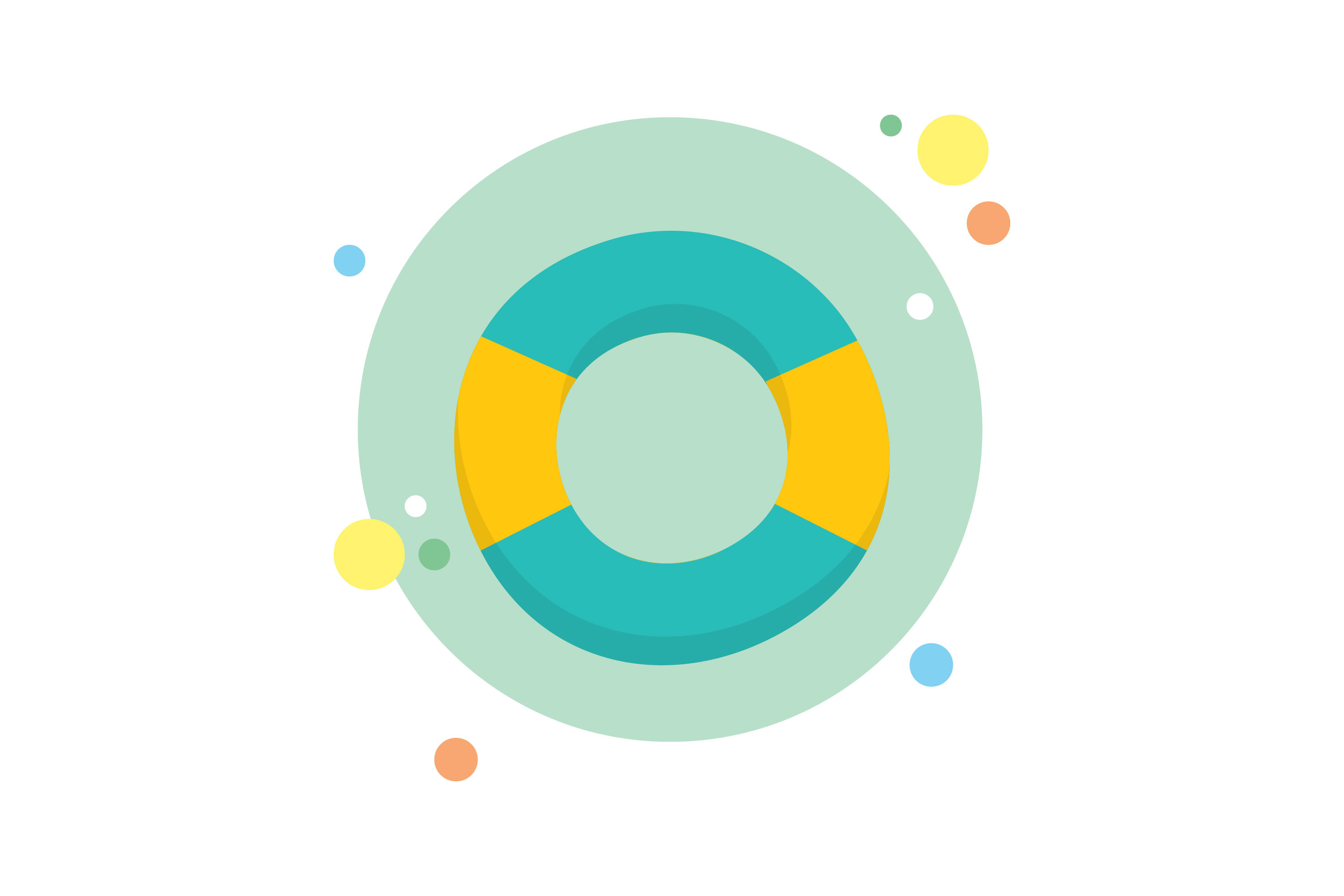 Summer Beach Buoy Circle Icon-3 Graphic by humanbeing studio · Creative ...