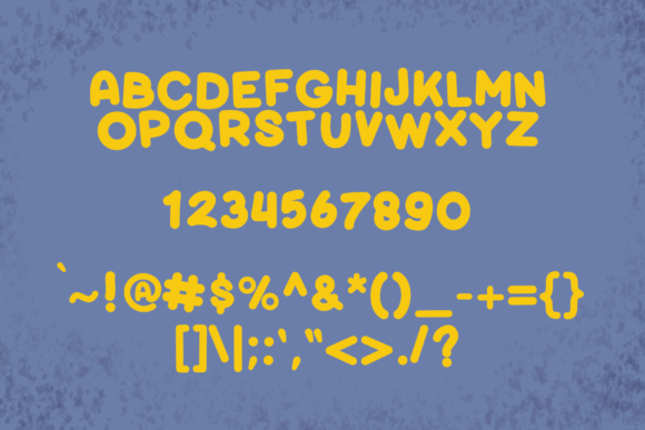 Bardy Font PNG with transparent background - Preview 1