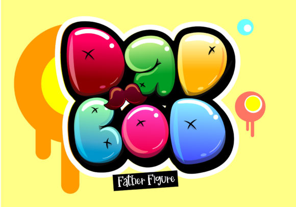 Big Bloom Font PNG with transparent background - Preview 3