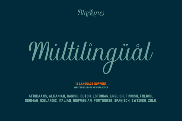 Blackine Font - Preview 4