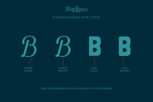 Blackine Font - Preview 6