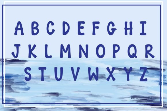 Blue Font - Preview 1
