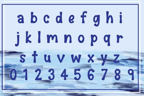 Blue Font - Preview 2