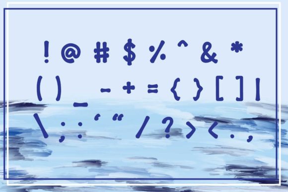 Blue Font - Preview 3