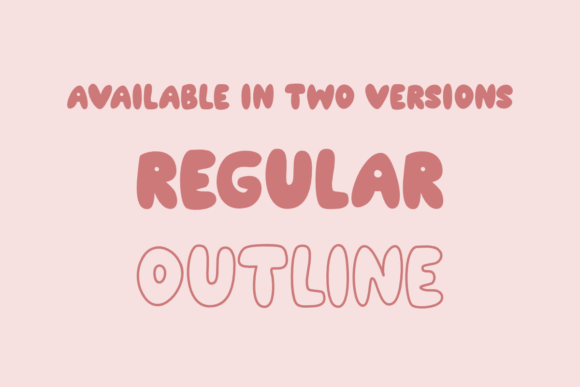 Bubbly Rainbow Font - Preview 1