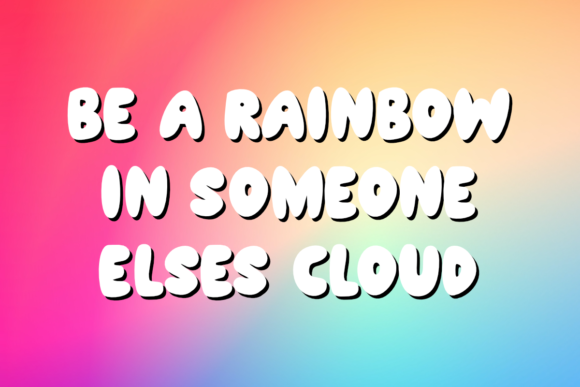 Bubbly Rainbow Font - Preview 3