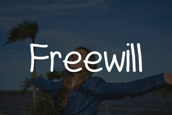 Carefree and Loose Font PNG with transparent background - Preview 2