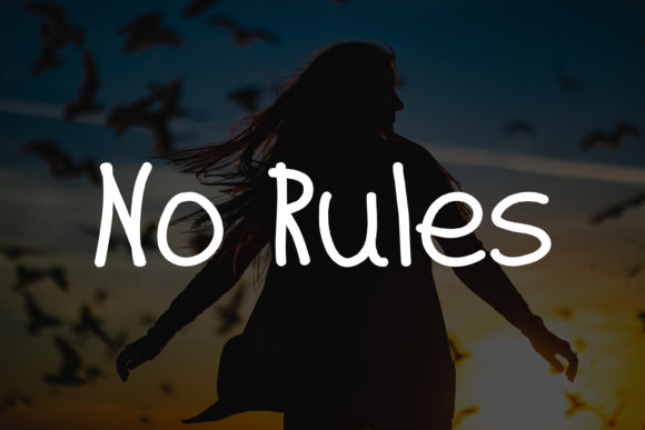 Carefree and Loose Font PNG with transparent background - Preview 3