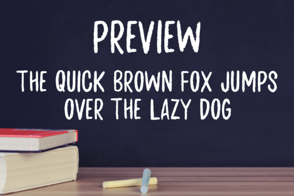 Chalkboard Font - Preview 1