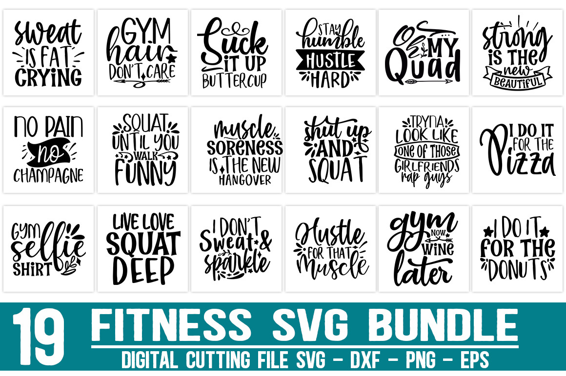 Fitness Bundle Graphic by Buysvgbundles · Creative Fabrica