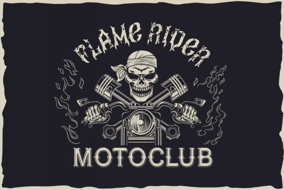 Flame Rider Font - Preview 6