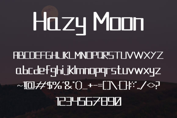 Hazy Moon Font - Preview 4