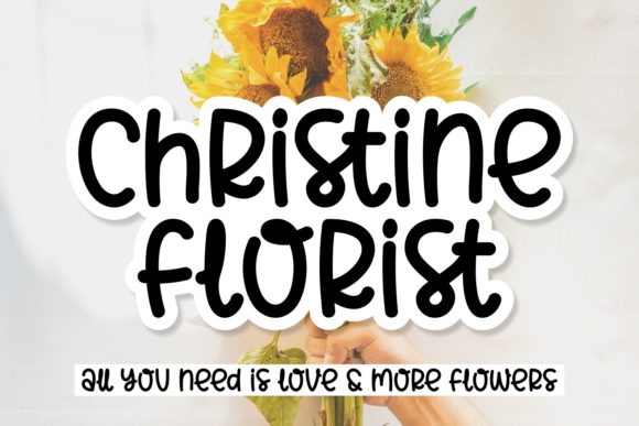 Marigold Flowers Font PNG with transparent background - Preview 2