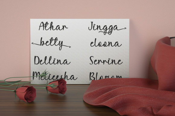 Mella Sweet Font PNG with transparent background - Preview 5